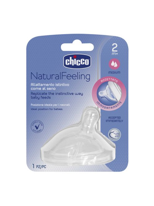 Chicco Natural Feeling 1 db ferde etetőcumi közepes folyású