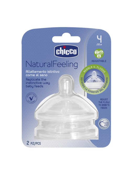 Chicco NaturalFeeling 2 db kétsebesség etetőcumi változtatható áramlás