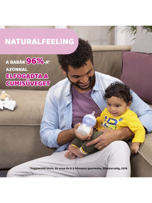 Chicco NaturalFeeling 150 ml cumisüveg újszülöttkorra normál folyású