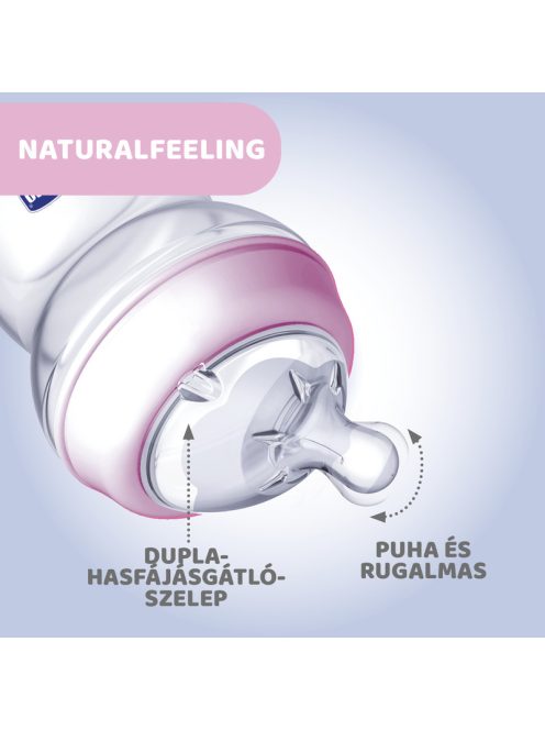 Chicco NaturalFeeling 150 ml cumisüveg újszülöttkorra normál folyású