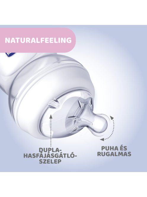 Chicco NaturalFeeling 150 ml cumisüveg újszülöttkorra normál folyású