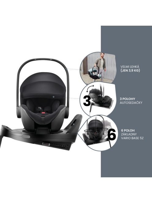 Britax Römer babakocsi esővédő Smile Carry Cot - Black