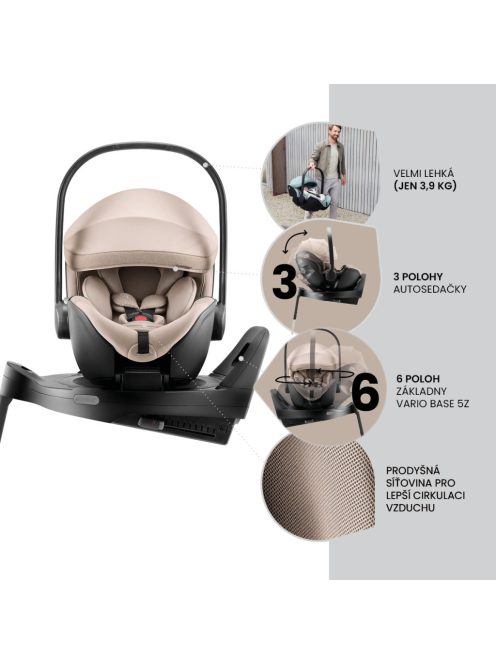 Britax Römer hordozó Baby-Safe Pro Vario Base 5Z bundle Style - Carbon Black