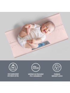 Zopa Digitális babamérleg, rózsaszín Pink