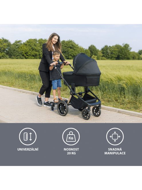 Zopa Segboard 2 fellépő babakocsihoz, fekete Black