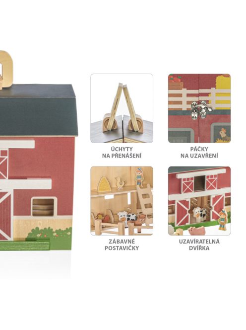 Zopa Fa hordozható készségfejlesztő farm