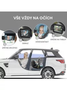 Zopa 2in1 visszapillantó és tablettartó