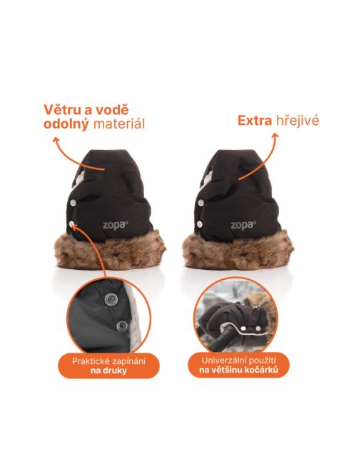 Zopa Fluffy 2 téli kesztyű babakocsira, Lake Green Lake Green