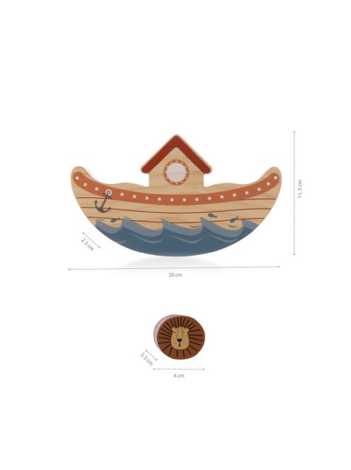 Zopa Fa egyensúlyozó játék - Bárka Wood