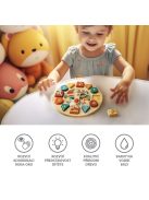 Zopa Fa készségfejlesztő óra Wood