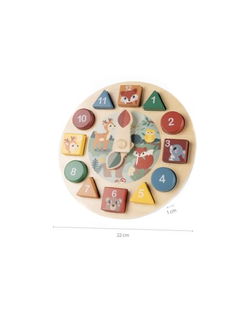 Zopa Fa készségfejlesztő óra Wood