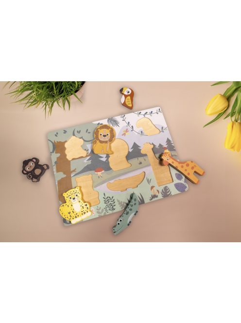 Zopa Fa puzzle - dzsungel Wood