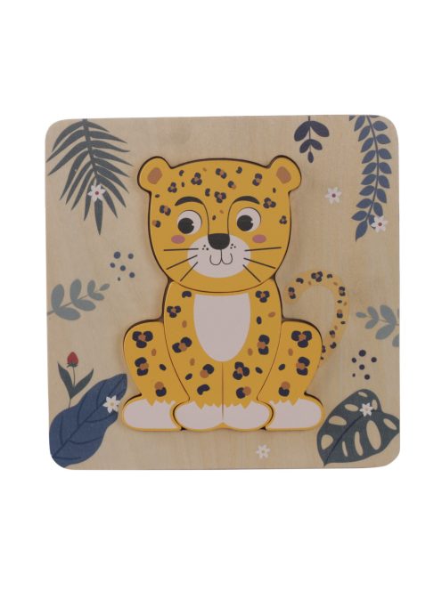 Zopa Fa kis puzzle - leopárd Leopard