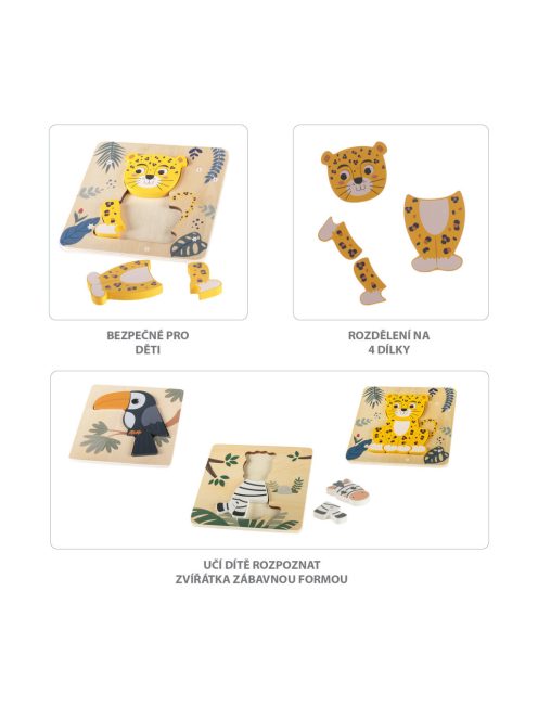 Zopa Fa kis puzzle - zebra Zebra