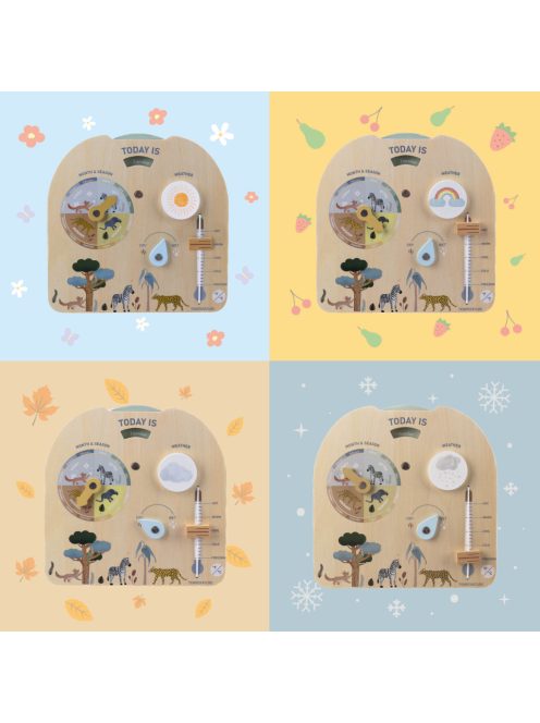 Zopa Fa Montessori időjárás tábla