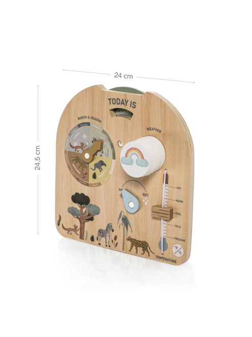 Zopa Fa Montessori időjárás tábla