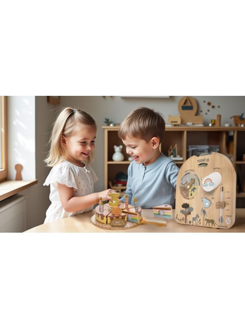 Zopa Fa Montessori időjárás tábla