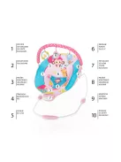 Zopa Happy pihenőszék, szafari mintás, rózsaszín Safari Pink