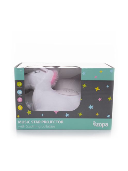 Zopa Plüss unikornis égbolt projektorral