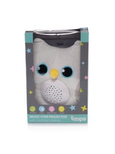 Zopa Plüss bagoly égbolt projektorral