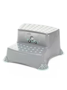   Zopa Racer kétlépcsős fellépő WC-hez/mosdóhoz, szürke/menta Grey/Mint