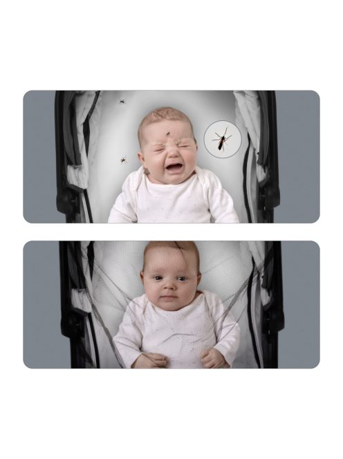 Zopa Szúnyogháló babakocsira Black