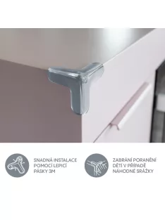 Zopa Hármas sarokvédő 4 db Transparent