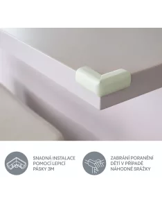 Zopa Hab sarokvédő M 4 db off white