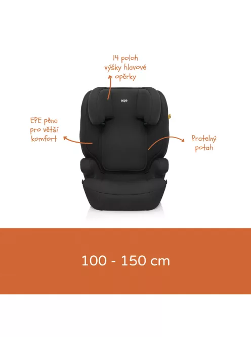 Zopa Beta i-Size gyerekülés Black