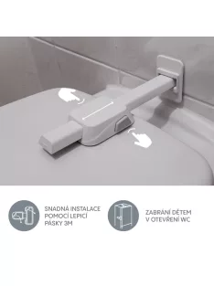 Zopa WC zár 1 db White
