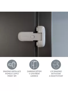 Zopa Hűtőzár biztosítóval 1 db White