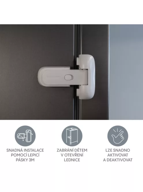 Zopa Hűtőzár biztosítóval 1 db White