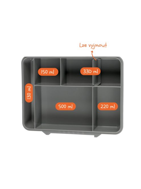 Zopa Uzsonnásdoboz 1330 ml, dínó Dino