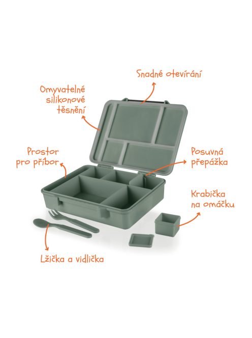 Zopa Uzsonnásdoboz 1330 ml, szafari Safari