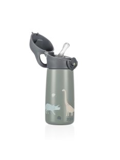 Zopa 400 ml-es termosz cumis szívószállal, dínó Dino