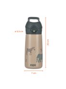Zopa 400 ml-es termosz cumis szívószállal, hegyvidék Mountains