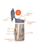 Zopa 400 ml-es termosz cumis szívószállal, szafari Safari