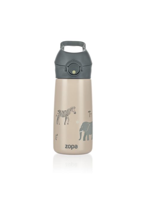 Zopa 400 ml-es termosz cumis szívószállal, szafari Safari