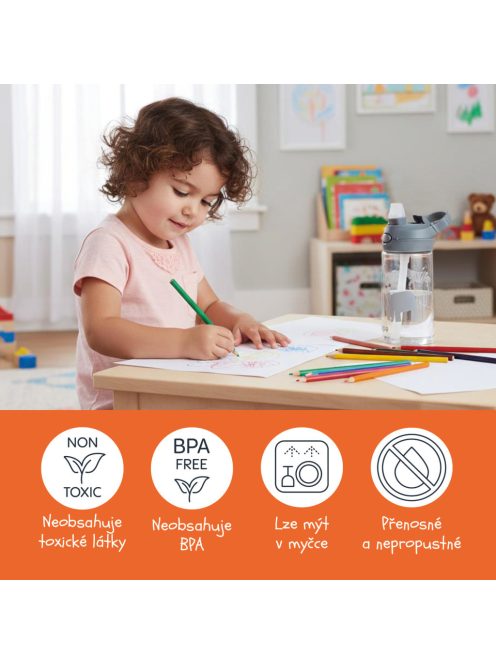 Zopa Tritán sportkulacs 480 ml, dínó Dino