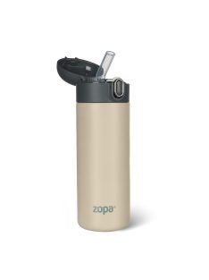   Zopa 400 ml-es termosz szívószállal, Cookie beige Cookie beige