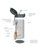 Zopa 350 ml-es termosz szívószállal és szilikon fogantyúval, pisztáciazöld Pistacio green