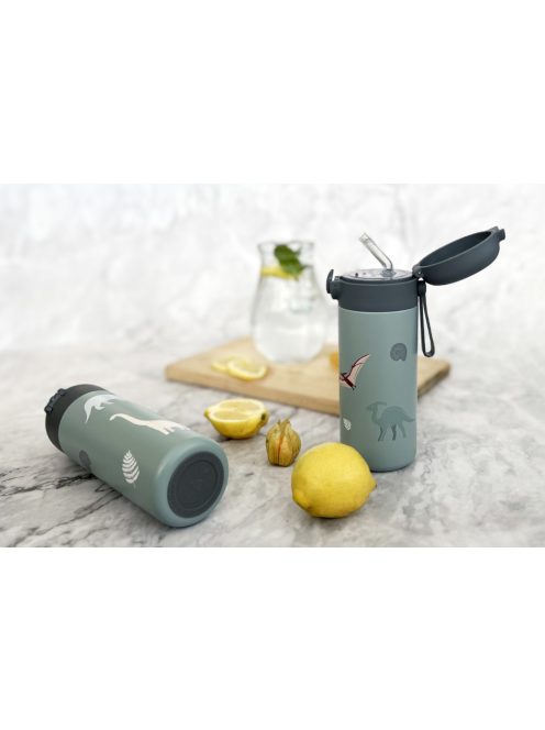 Zopa 350 ml-es termosz szívószállal és szilikon fogantyúval, candy pink Candy pink