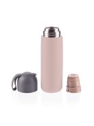 Zopa 400 ml-es termosz szilikon fogantyúval, candy pink Candy pink