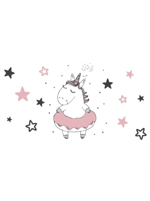 Zopa Unikornis 84 cm-es kád dugóval, szürke/pink Grey/Pink