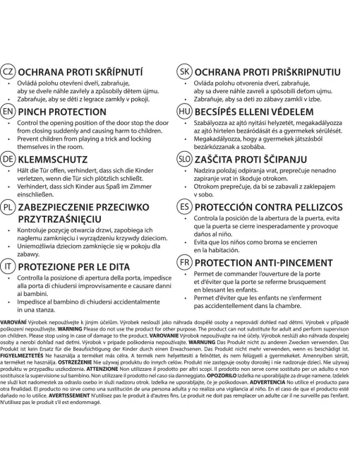 Zopa Ujjbecsípődés elleni védelem white