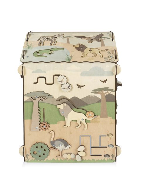 Zopa Készségfejlesztő oktató nagy házikó - szafari Safari