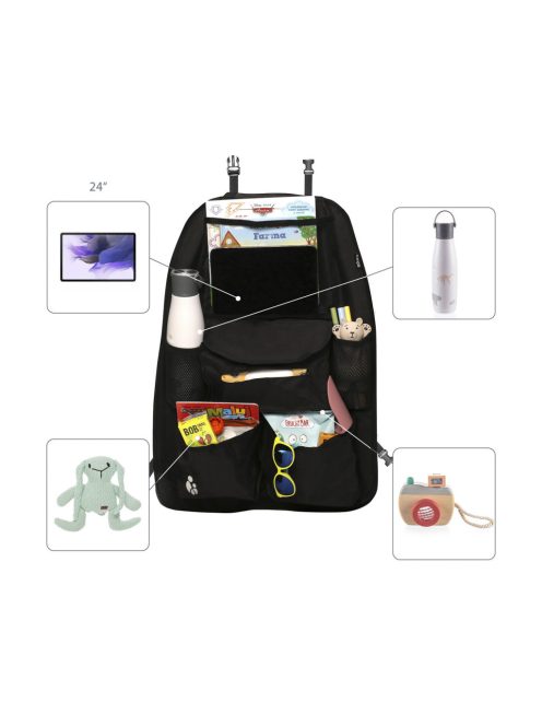 Zopa ülésre rögzíthető rendszerező + zseb tablet és zsebkendő számára