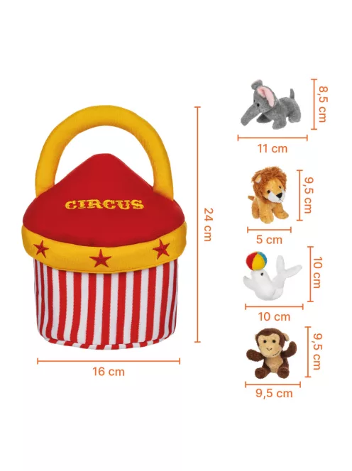 Zopa Plüss játék szett, cirkusz Circus