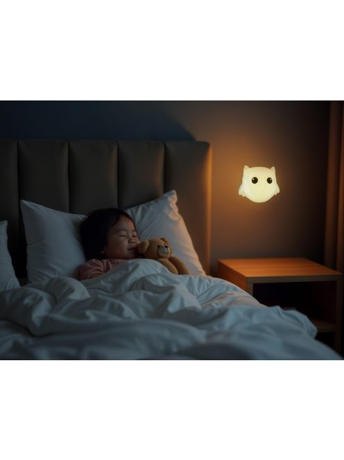 Zopa Szilikon falra szerelhető éjjeli lámpa Owl