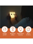Zopa Szilikon falra szerelhető éjjeli lámpa Owl